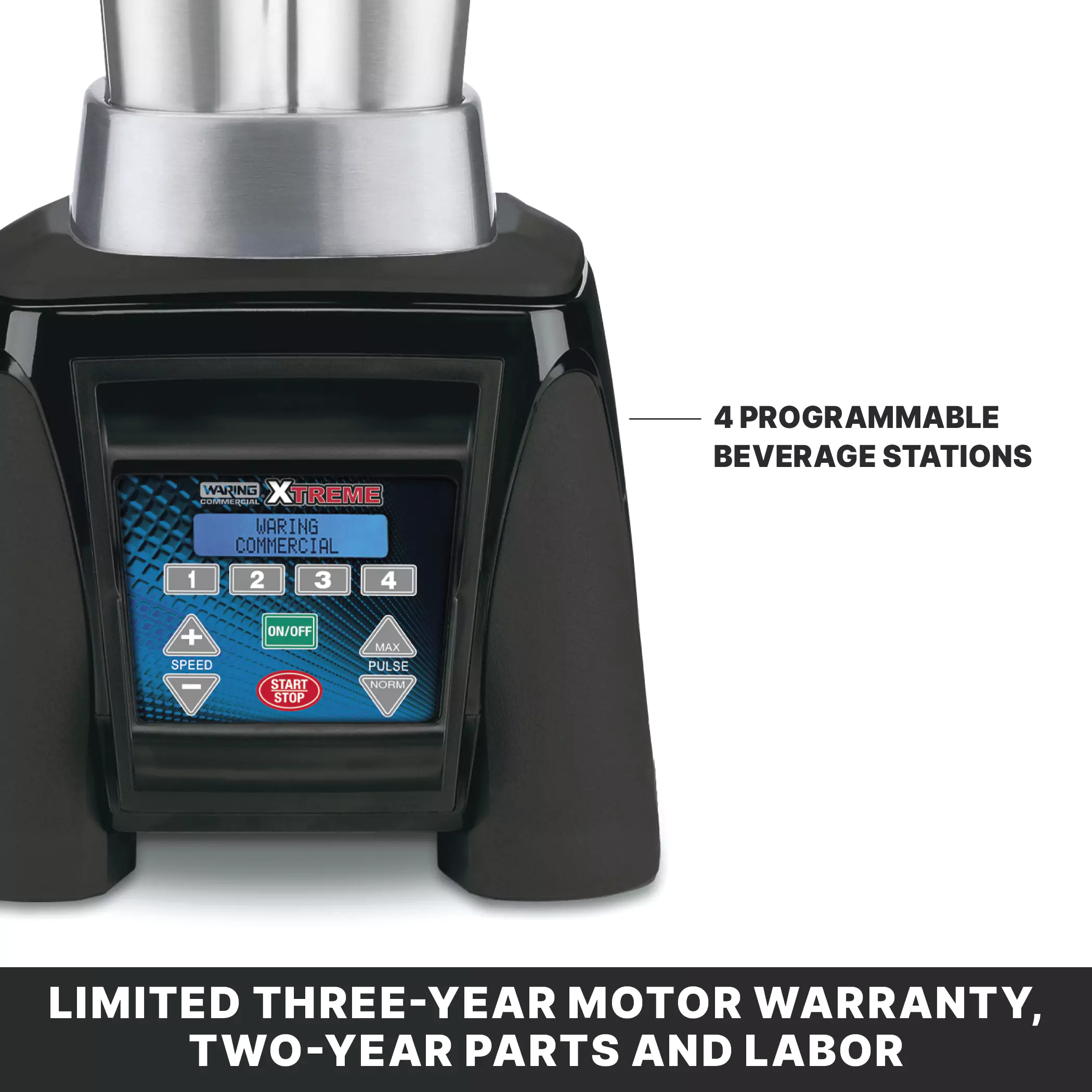 Xtreme Programmable Blender with 64 oz. Stainless Steel Container